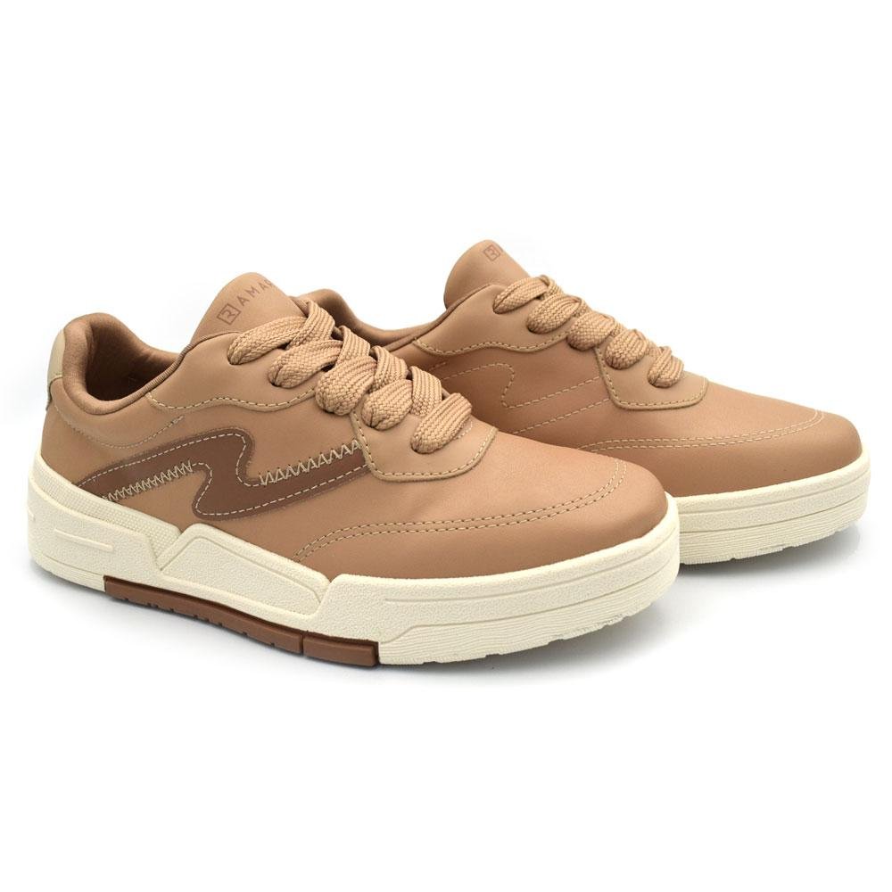 Tênis Casual Feminino Ramarim Marrom 2