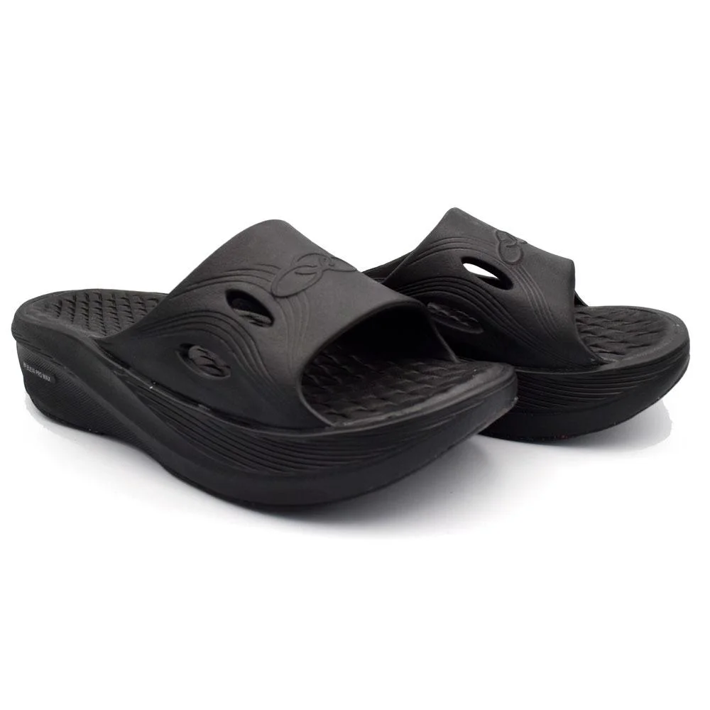 Chinelo Unissex Olympikus Pós Corre Preto 2