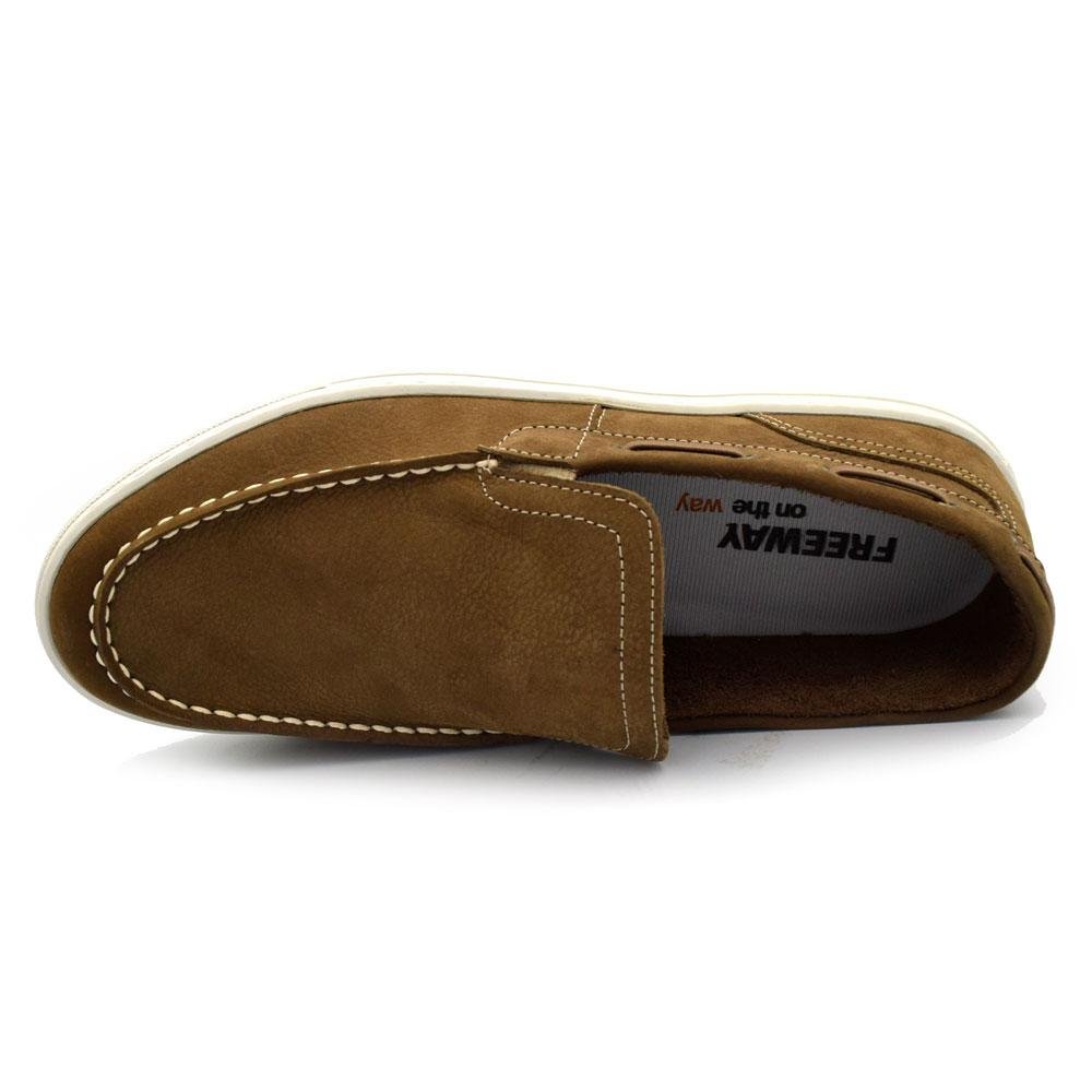 Mocassim de Couro Masculino Free Way Marrom 6