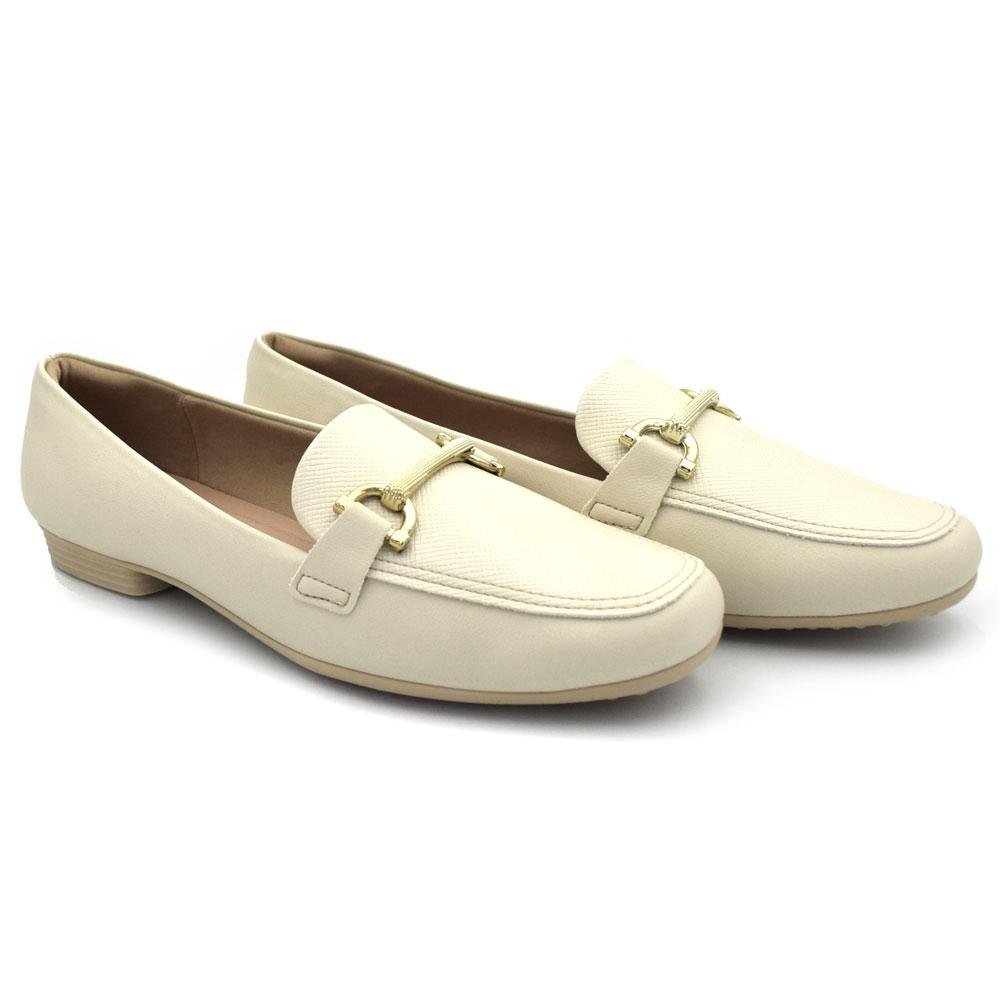 Mocassim Feminino Piccadilly Off White 2
