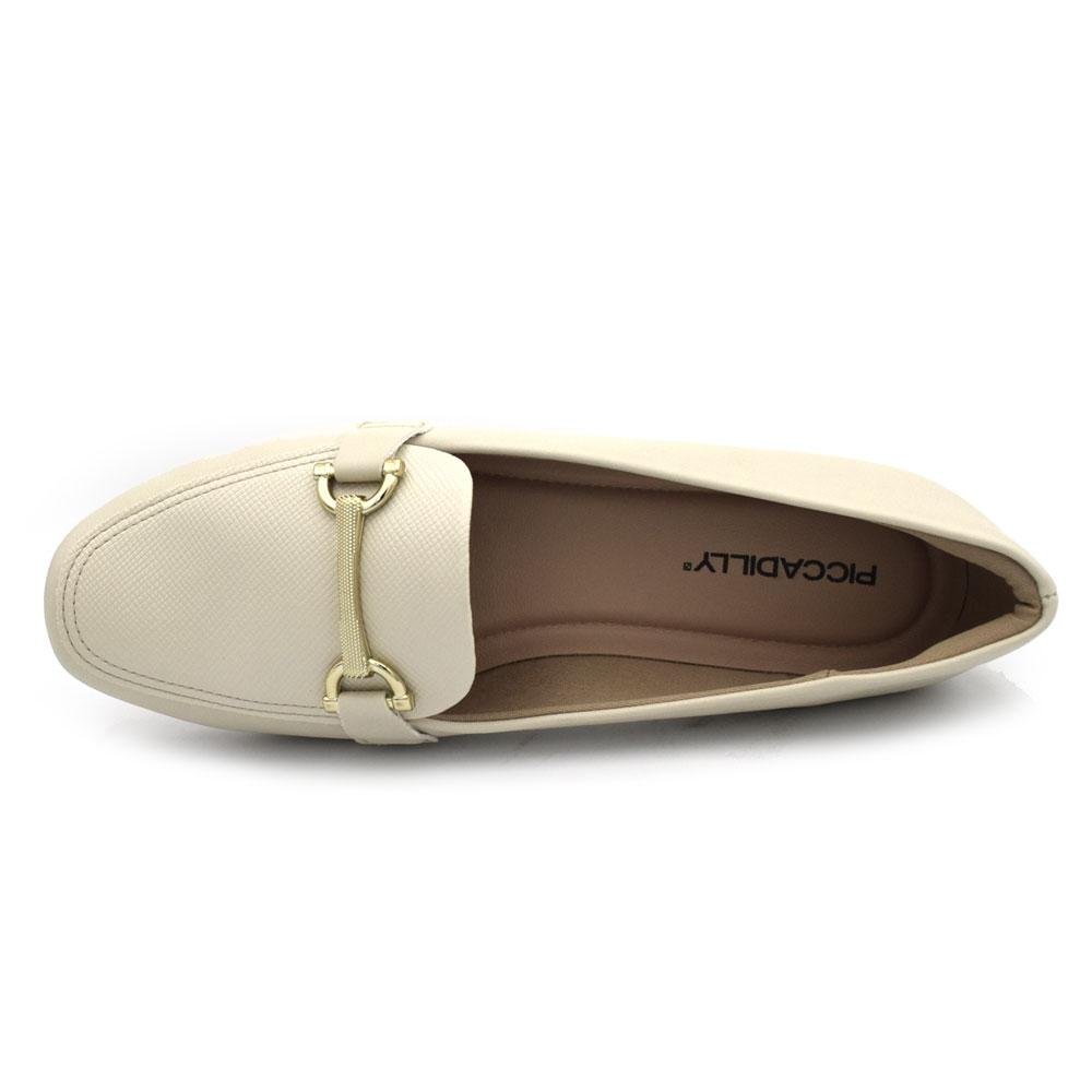 Mocassim Feminino Piccadilly Off White 6