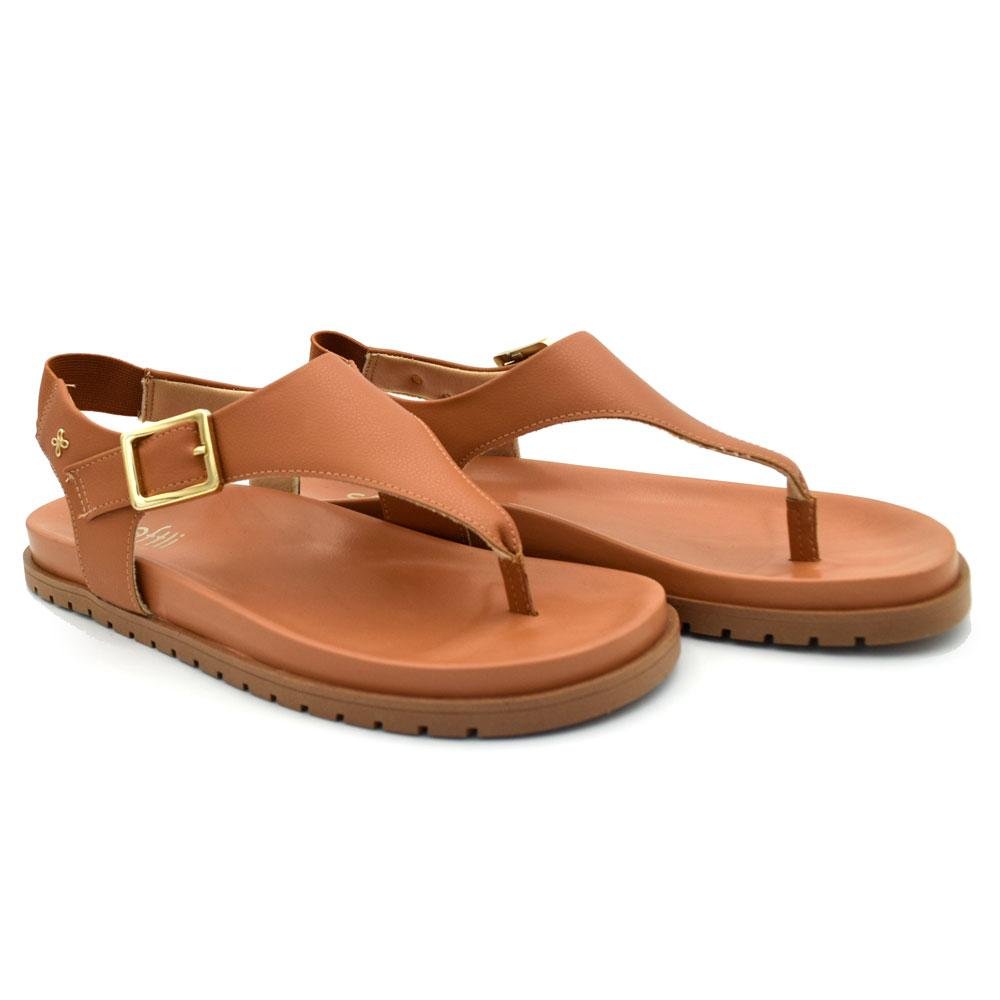 Papete Feminina Softli Marrom 2
