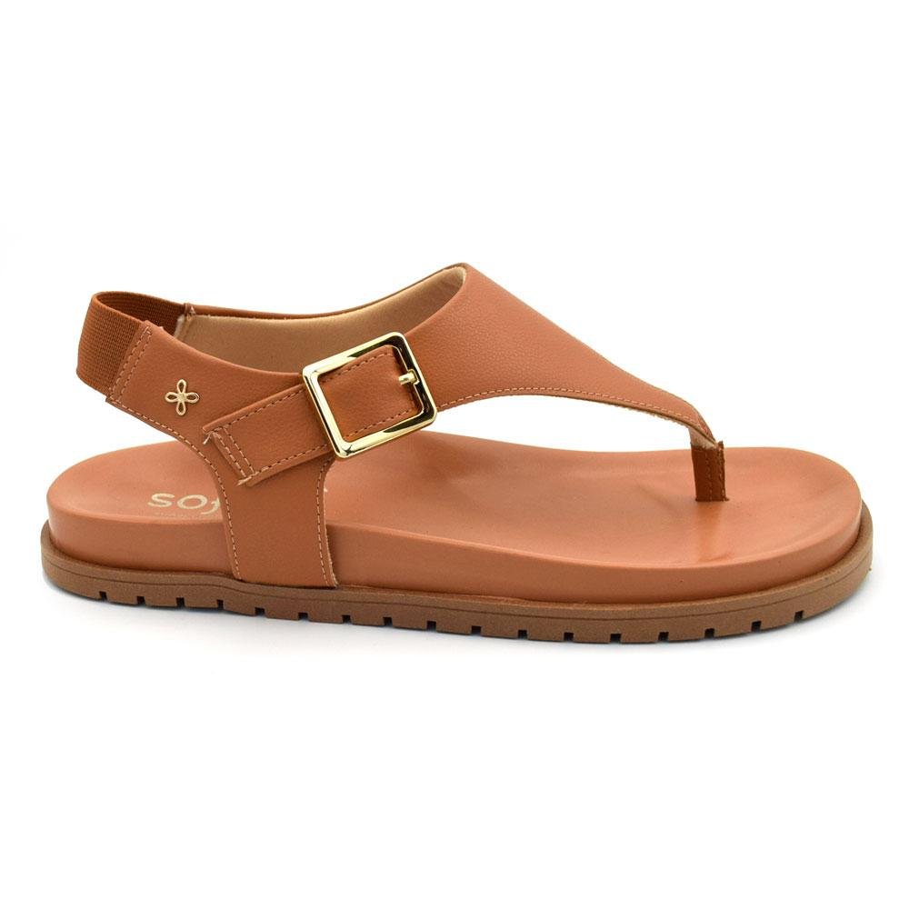 Papete Feminina Softli Marrom 3