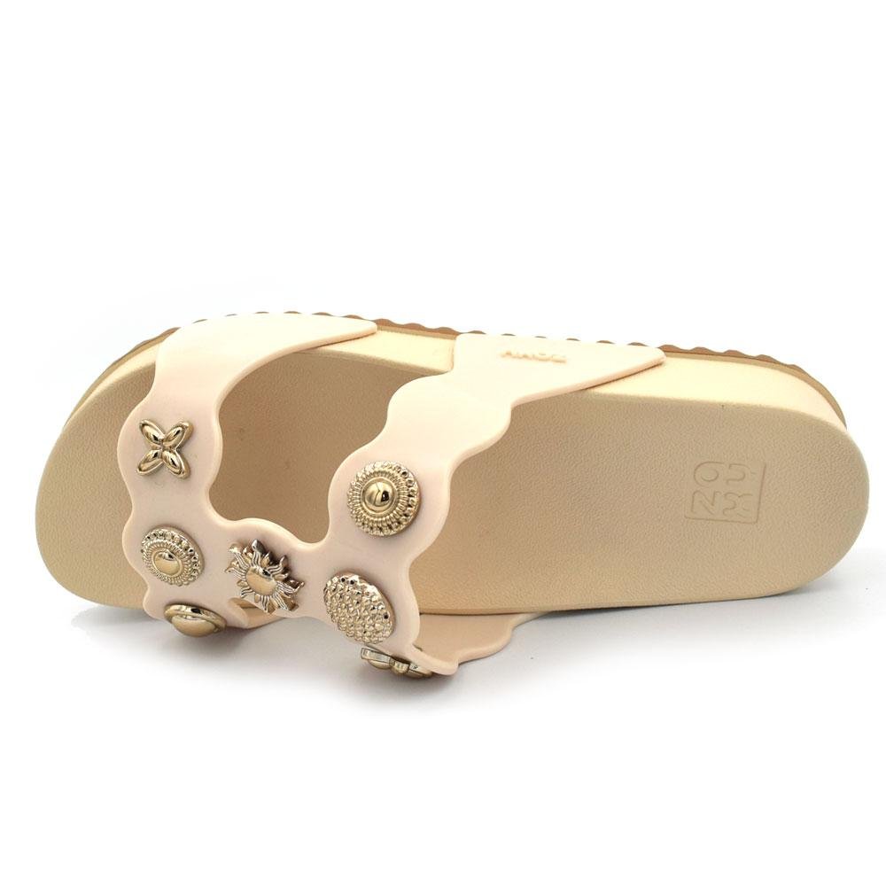 Happycharm Papete Feminina Zaxy Charms Creme