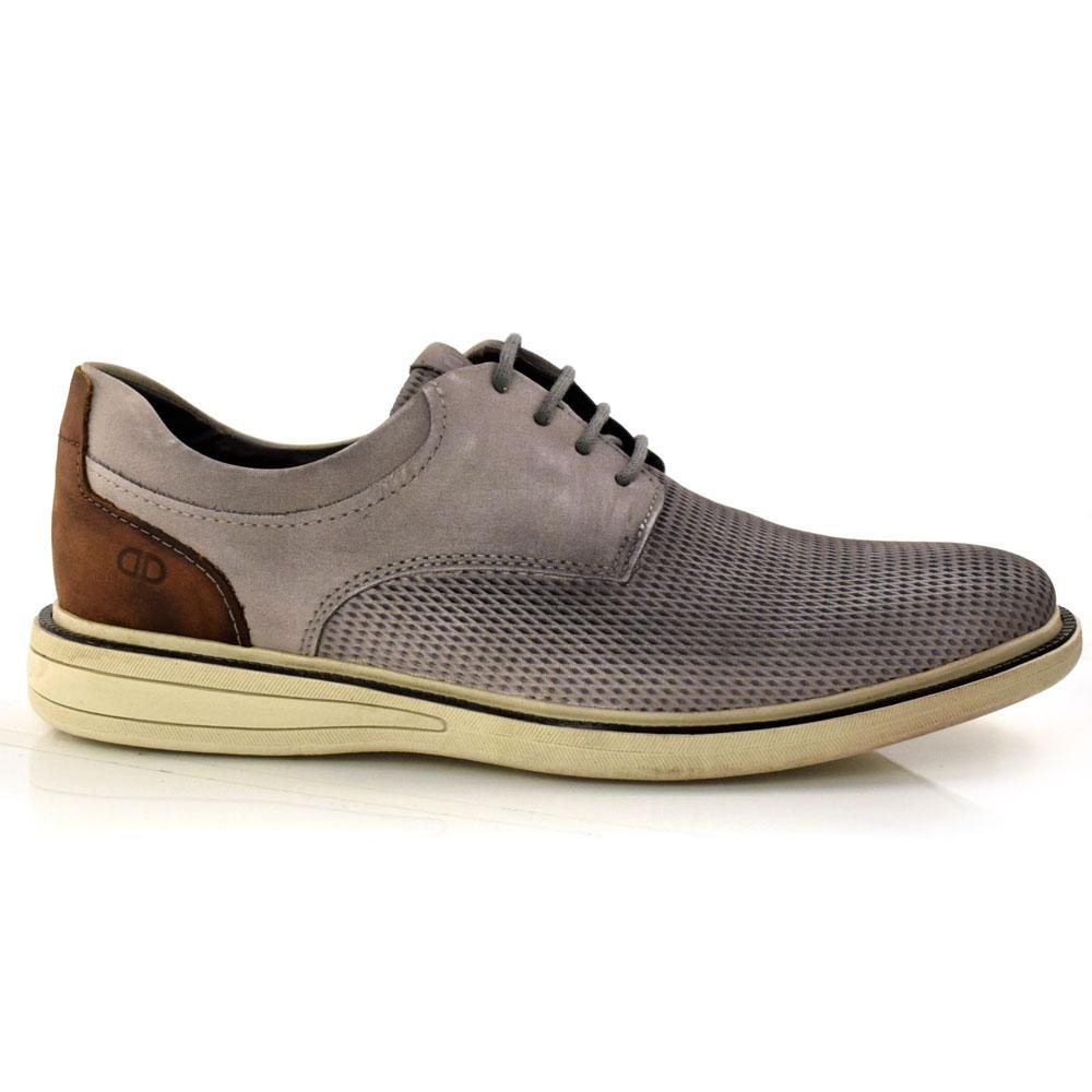 Sapato Social Masculino de Couro Bay 273104 Cinza 3