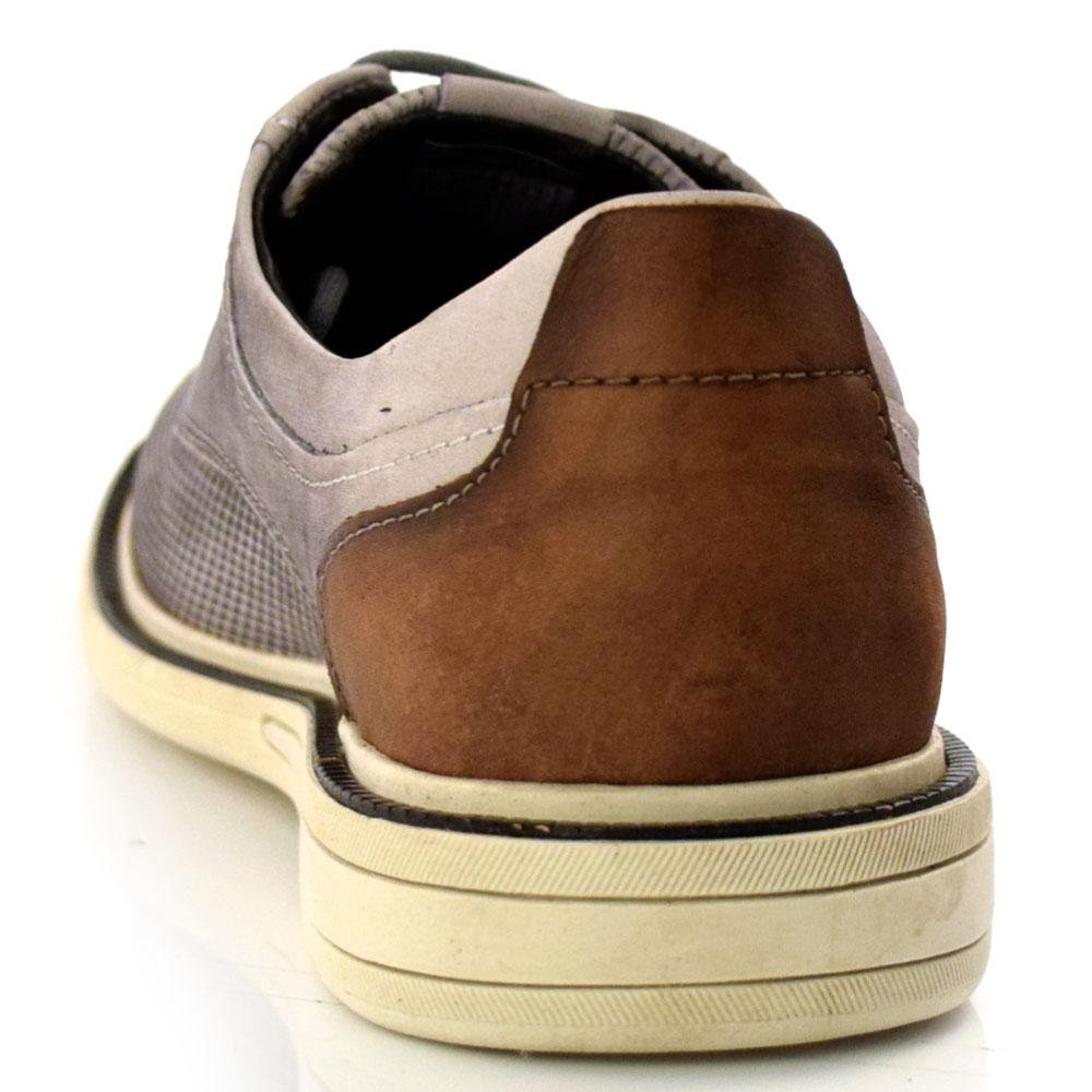 Sapato Social Masculino de Couro Bay 273104 Cinza 4