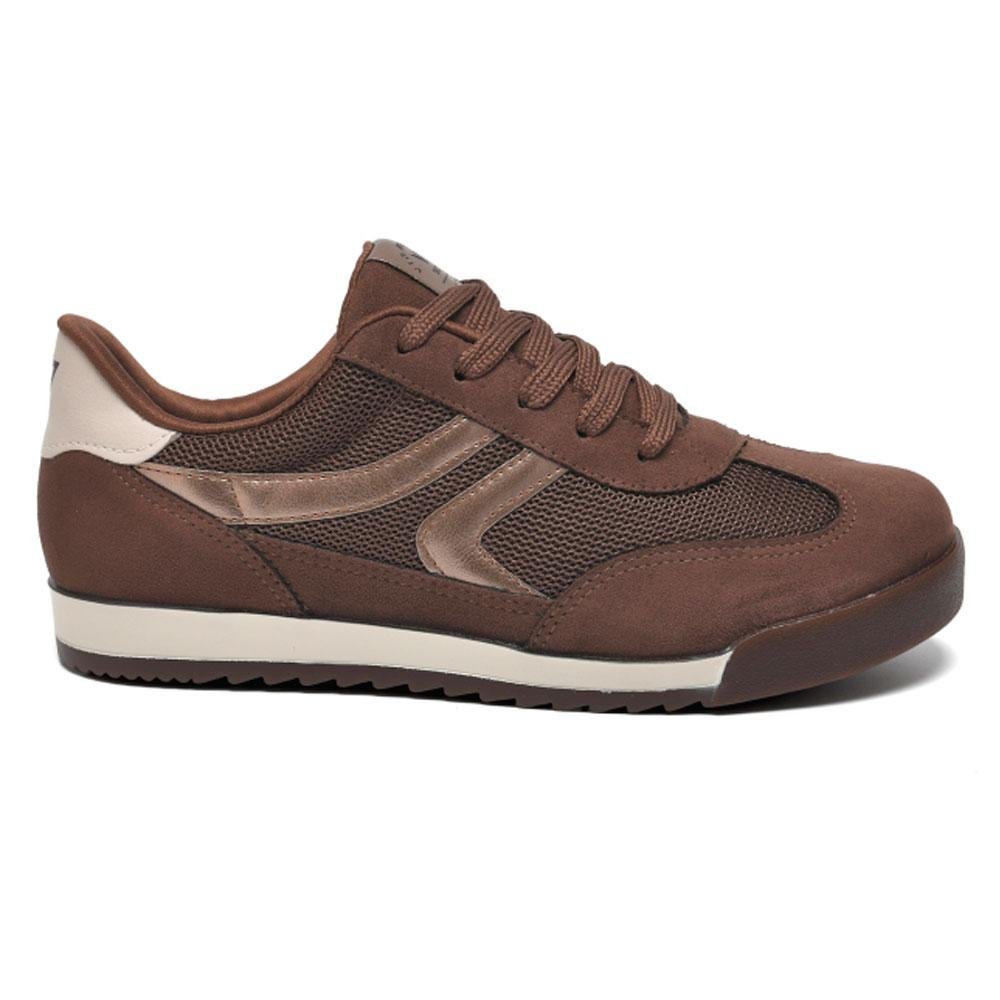 Tênis Casual Feminino Via Marte Marrom 3