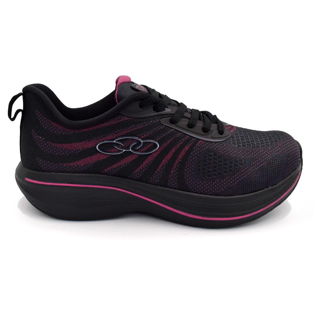 Tênis Feminino Olympikus Bruma Preto/Rosa 3