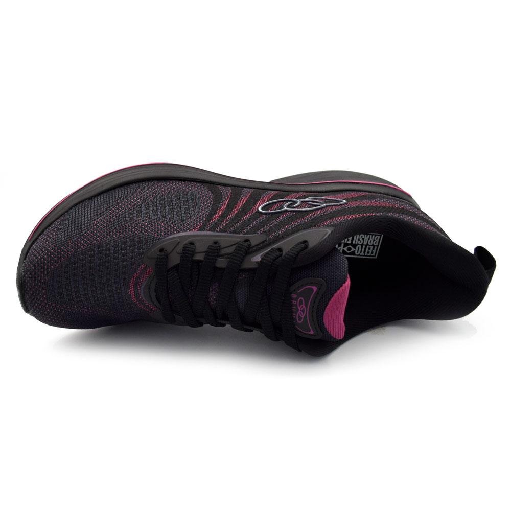 Tênis Feminino Olympikus Bruma Preto/Rosa 6