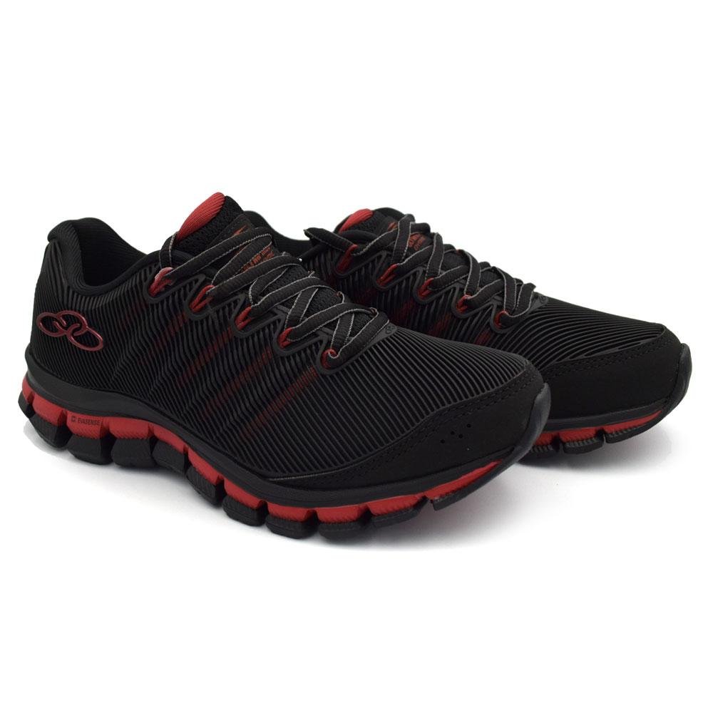 Tênis Infantil de Menino Olympikus Dynamic Preto/Vermelho 2
