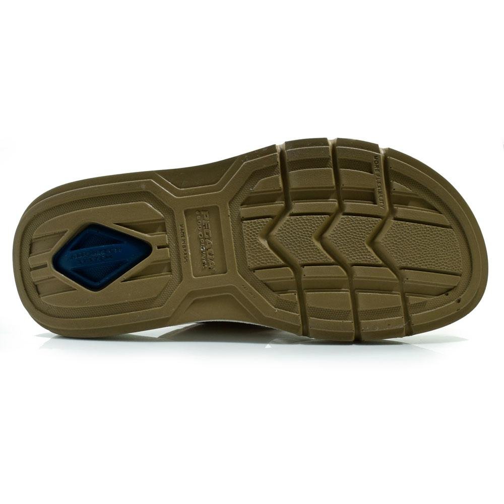 Chinelo Slide de Couro Masculino Pegada 134306 Bege 7