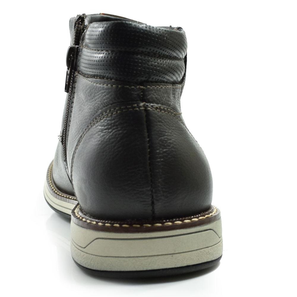 Coturno Masculino de Couro Ferracini Kingston 6153 Preto 4