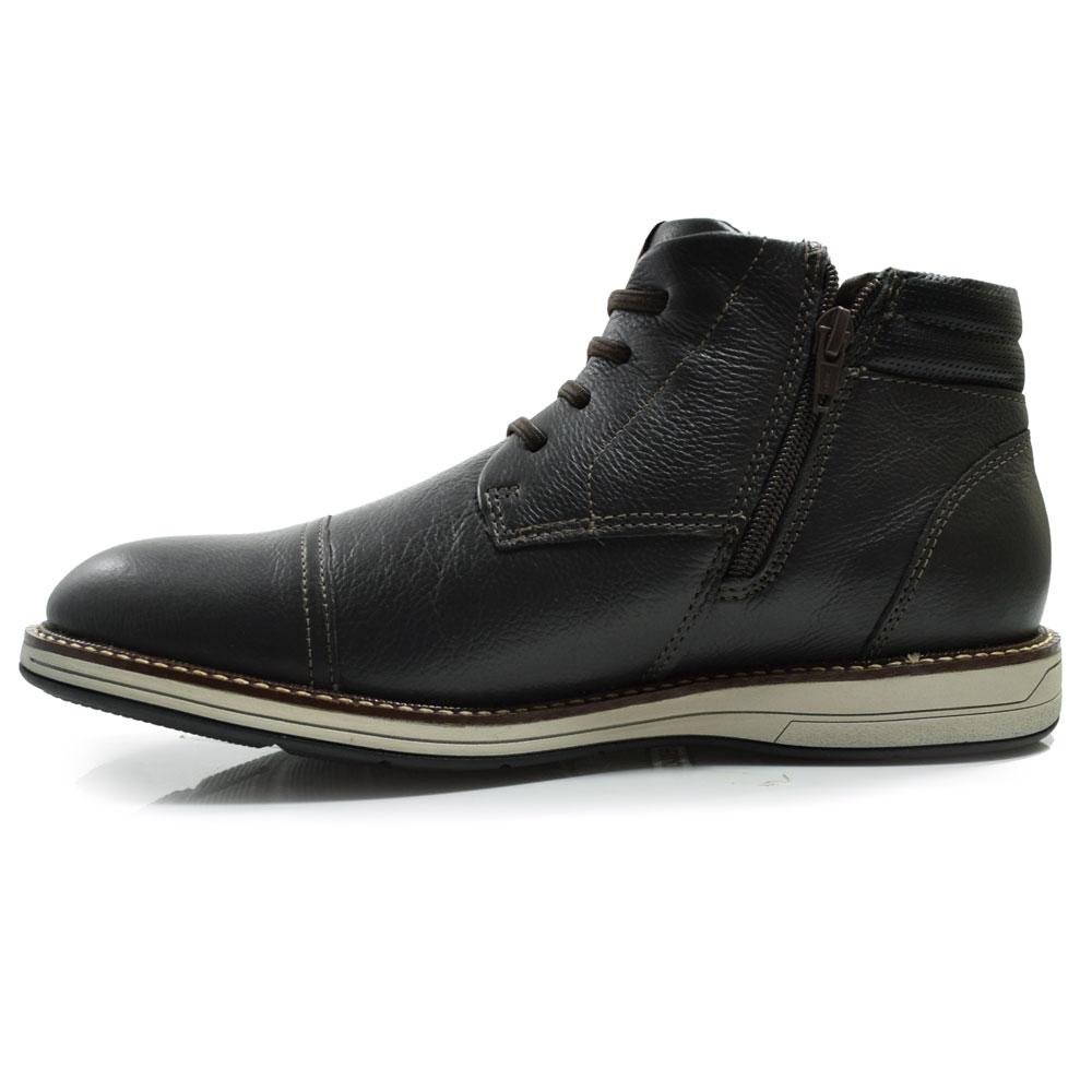 Coturno Masculino de Couro Ferracini Kingston 6153 Preto 5