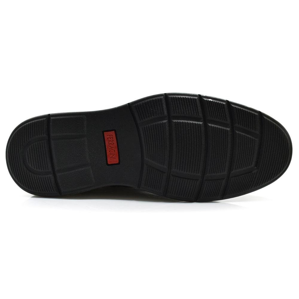 Coturno Masculino de Couro Ferracini Kingston 6153 Preto 7
