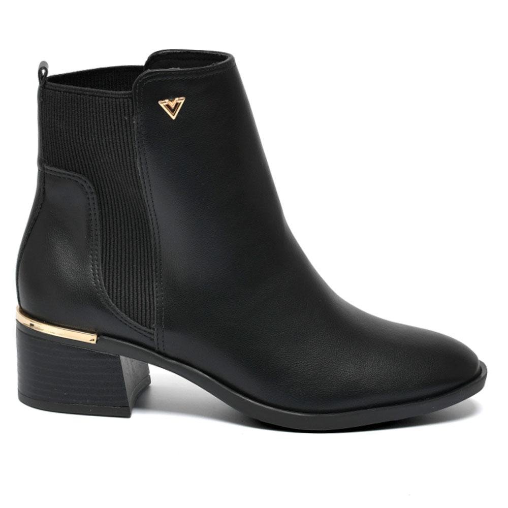 Bota de Cano Curto Feminina Via Marte 098-019-01 Preto 3