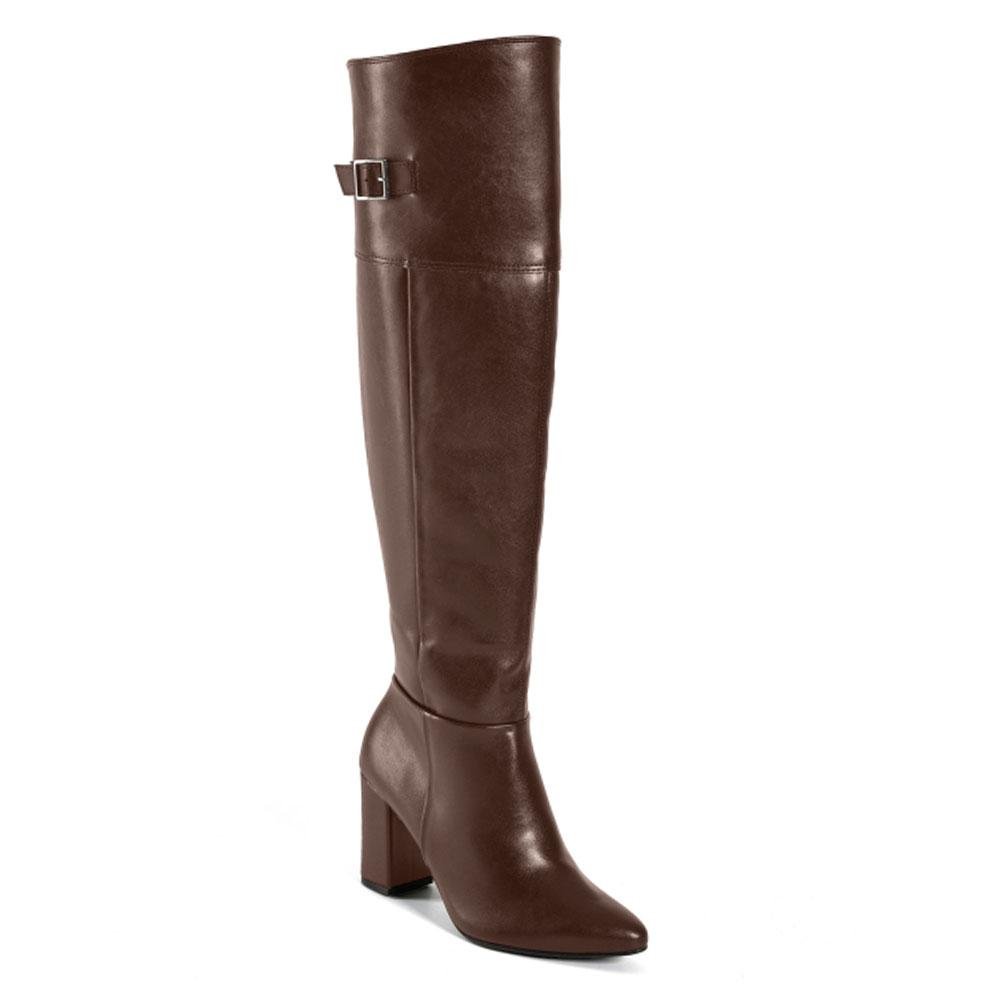 Bota Over the Knee Feminina Via Marte 021-032-01 Marrom 2
