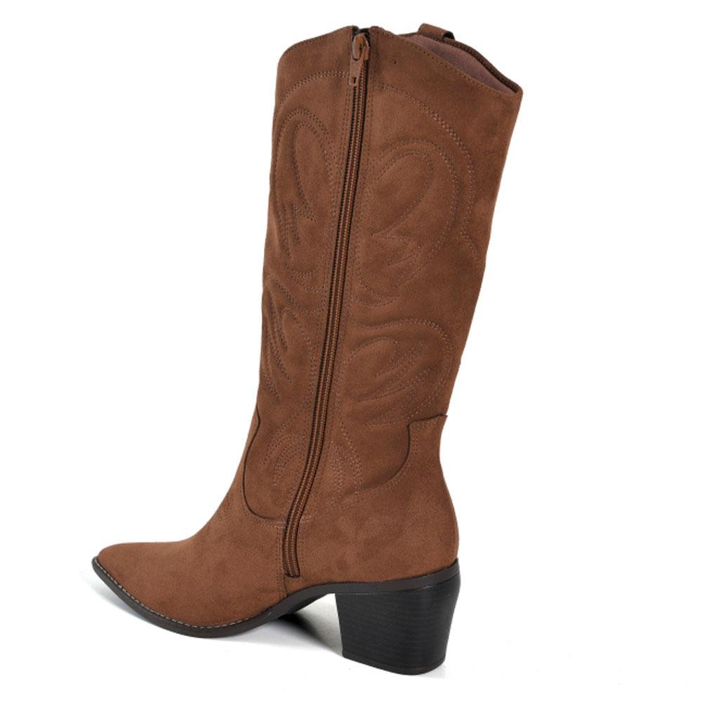 Bota Texana Feminina Via Marte 054-018-01 Marrom 4