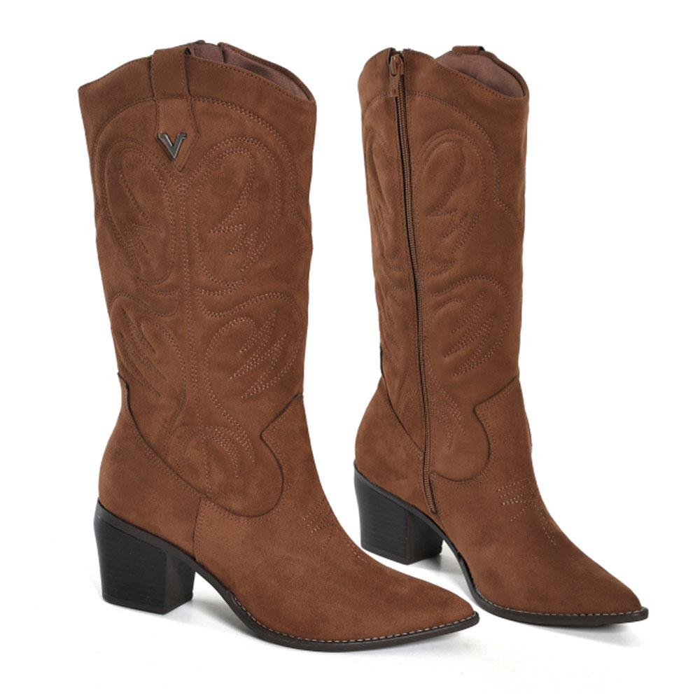Bota Texana Feminina Via Marte 054-018-01 Marrom 5
