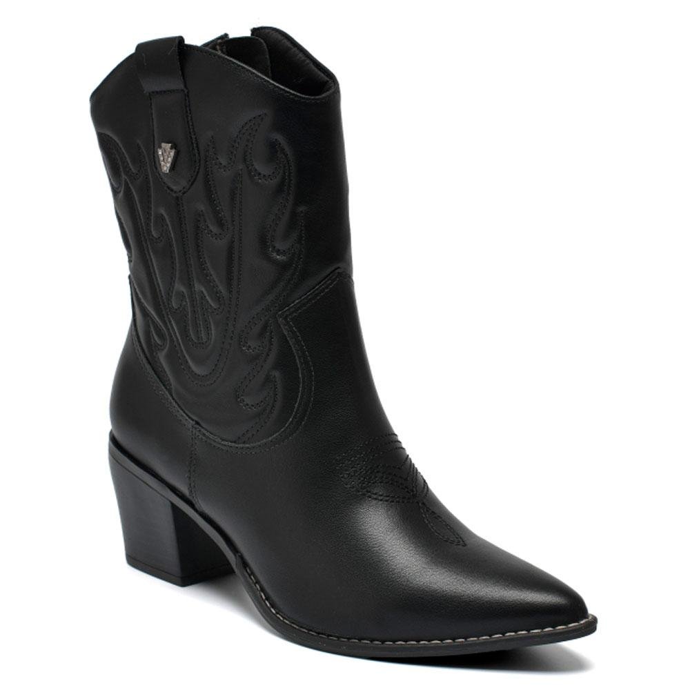 Bota Texana Feminina Via Marte 054-014-01 NP