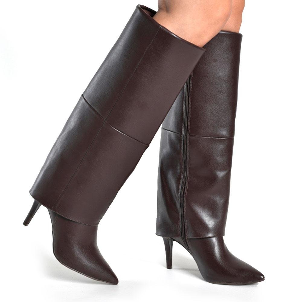 Bota de Lapela e Cano Alto Via Marte Marrom 2