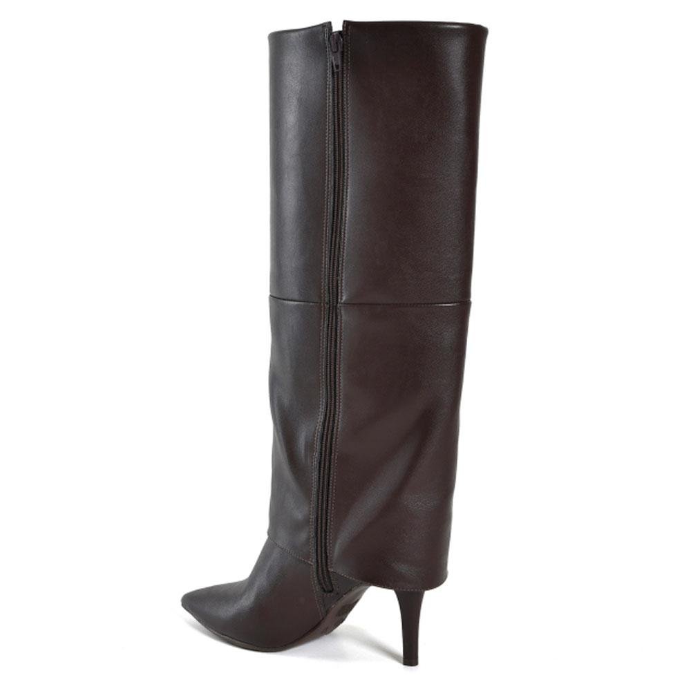 Bota de Lapela e Cano Alto Via Marte Marrom 4