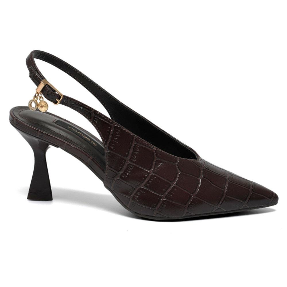Scarpin de Salto Feminino Via Marte Marrom 4