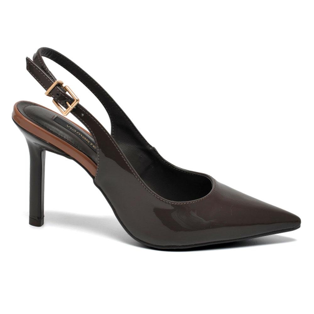 Scarpin de Salto Alto Feminina Via Marte Marrom 4