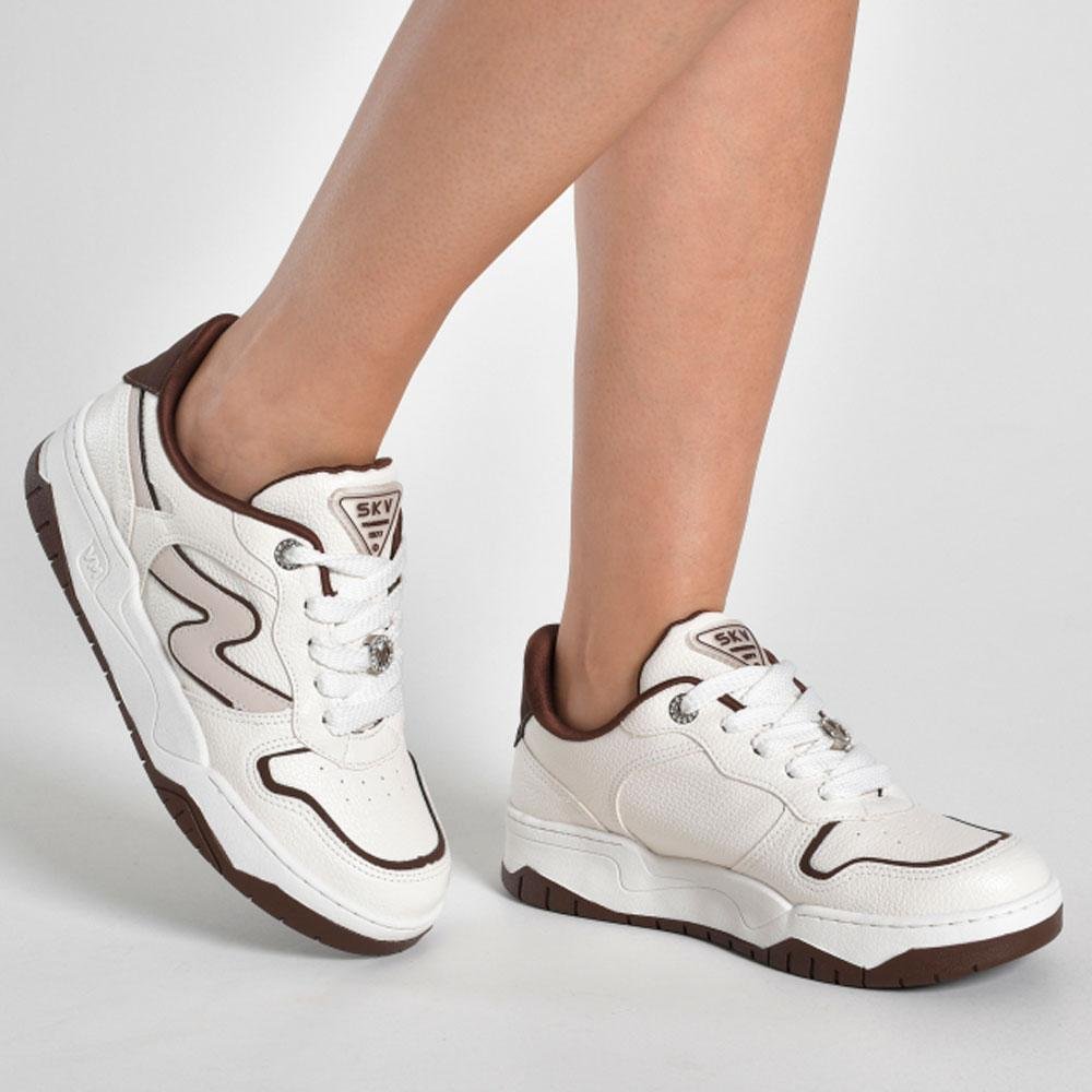 Tênis Casual Feminino Via Marte Off White 3