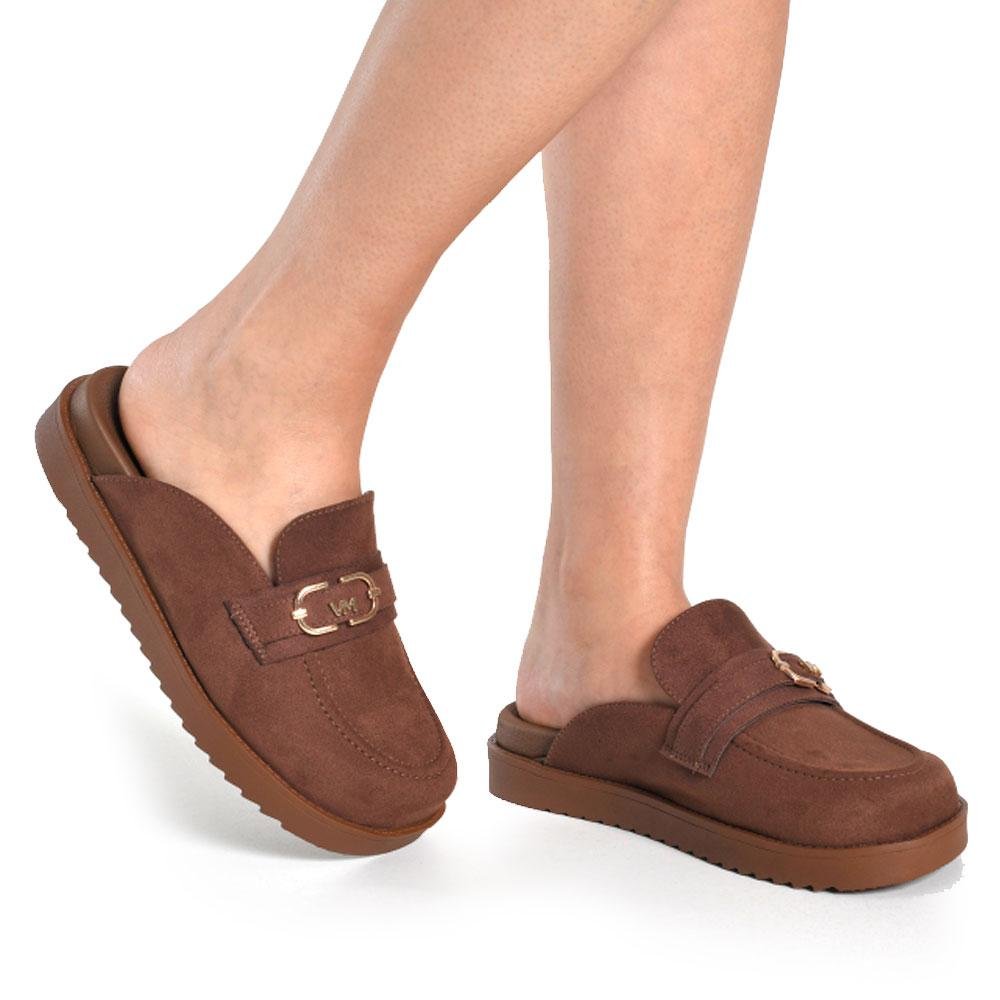Mule Feminino Via Marte 252-012-01 Marrom 2