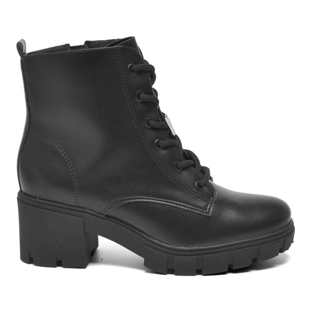 Coturno de Salto Bloco Feminino Via Marte 001-005-01 Preto 3