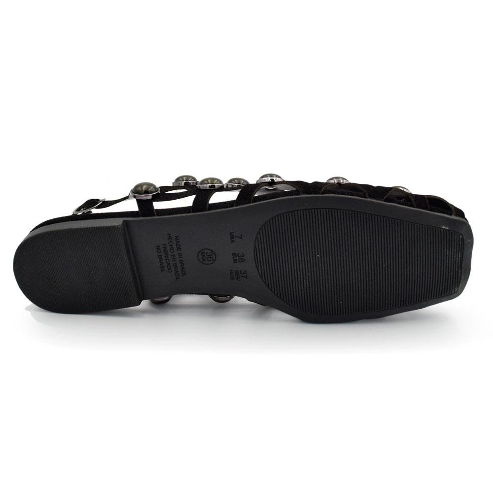 Sapatilha Slingback Feminina Suzzara 3786-12323 Preto 7