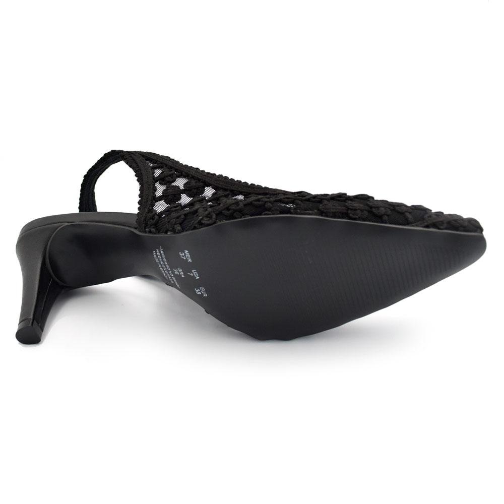 Scarpin Slingback Feminino Suzzara 434001 Preto 7