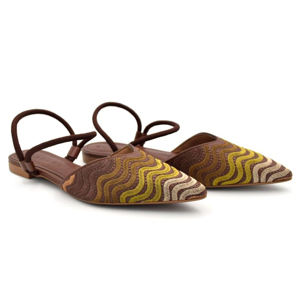 Sapatilha Slingback Feminina Suzzara 373359 Marrom 2