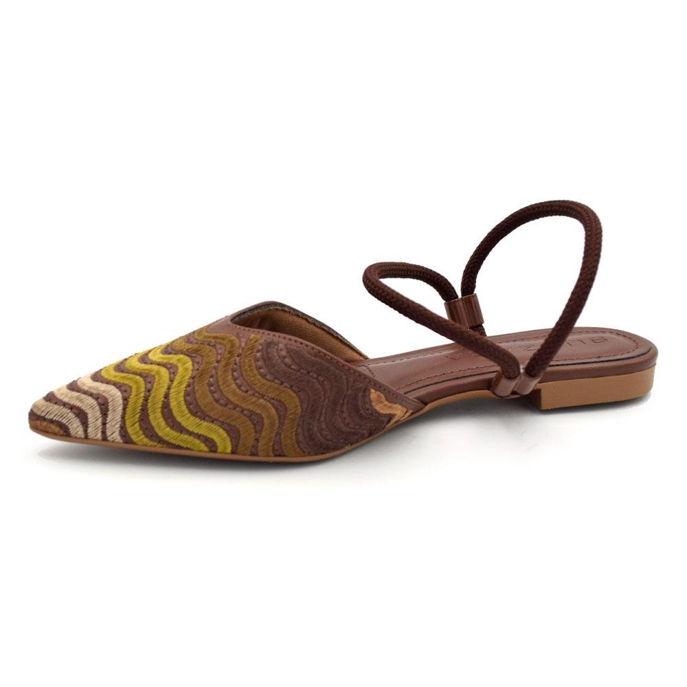 Sapatilha Slingback Feminina Suzzara 373359 Marrom 5