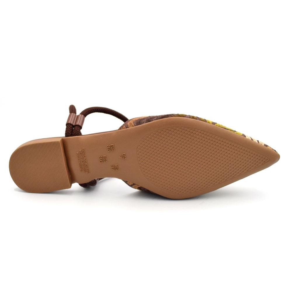 Sapatilha Slingback Feminina Suzzara 373359 Marrom 7