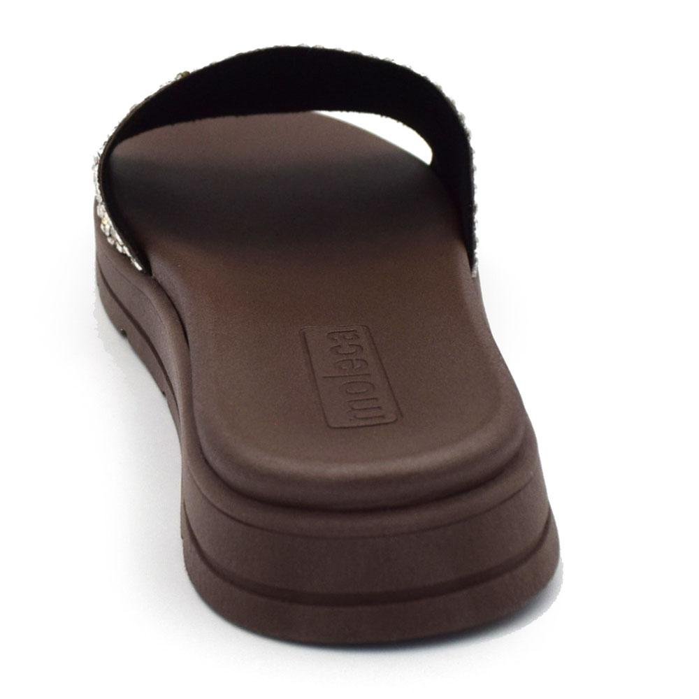 Sandália Rasteira Feminina Moleca 5490.129.31656 Marrom 4