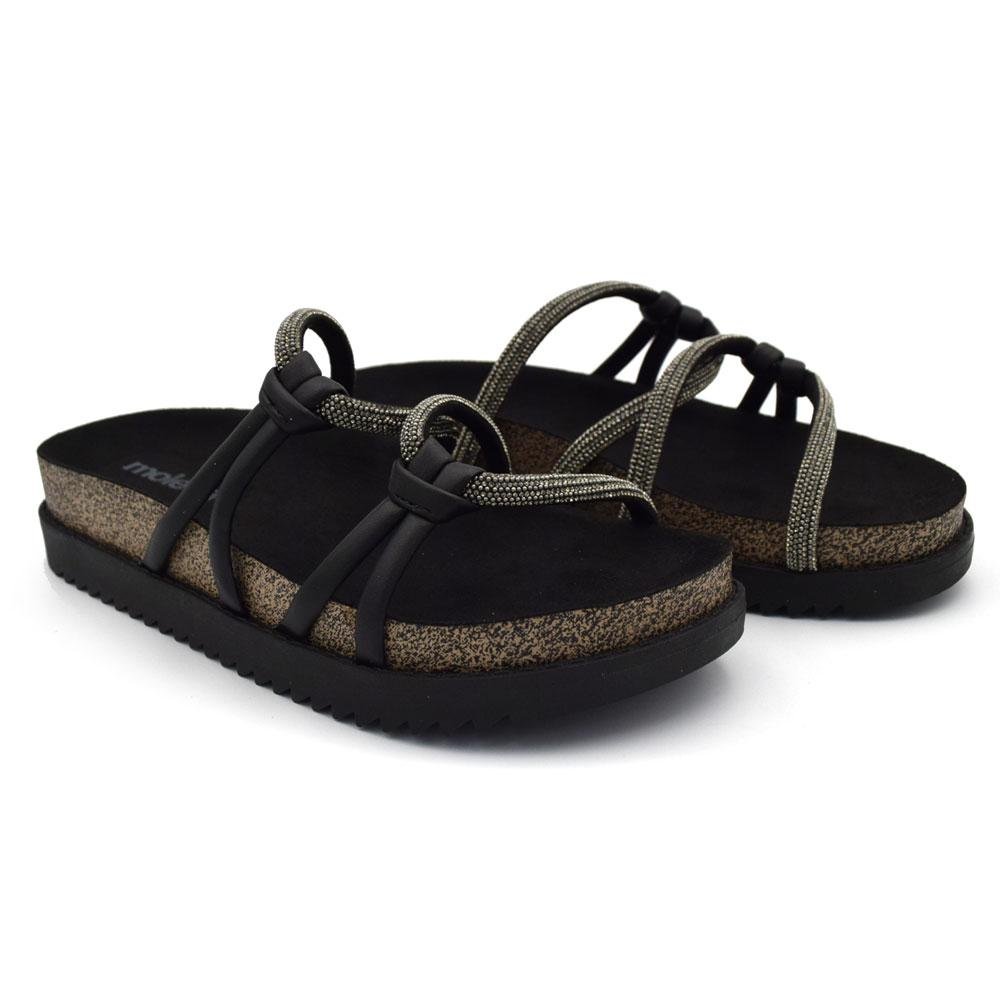 Papete Feminina Moleca 5500.111.31367 Preto 2