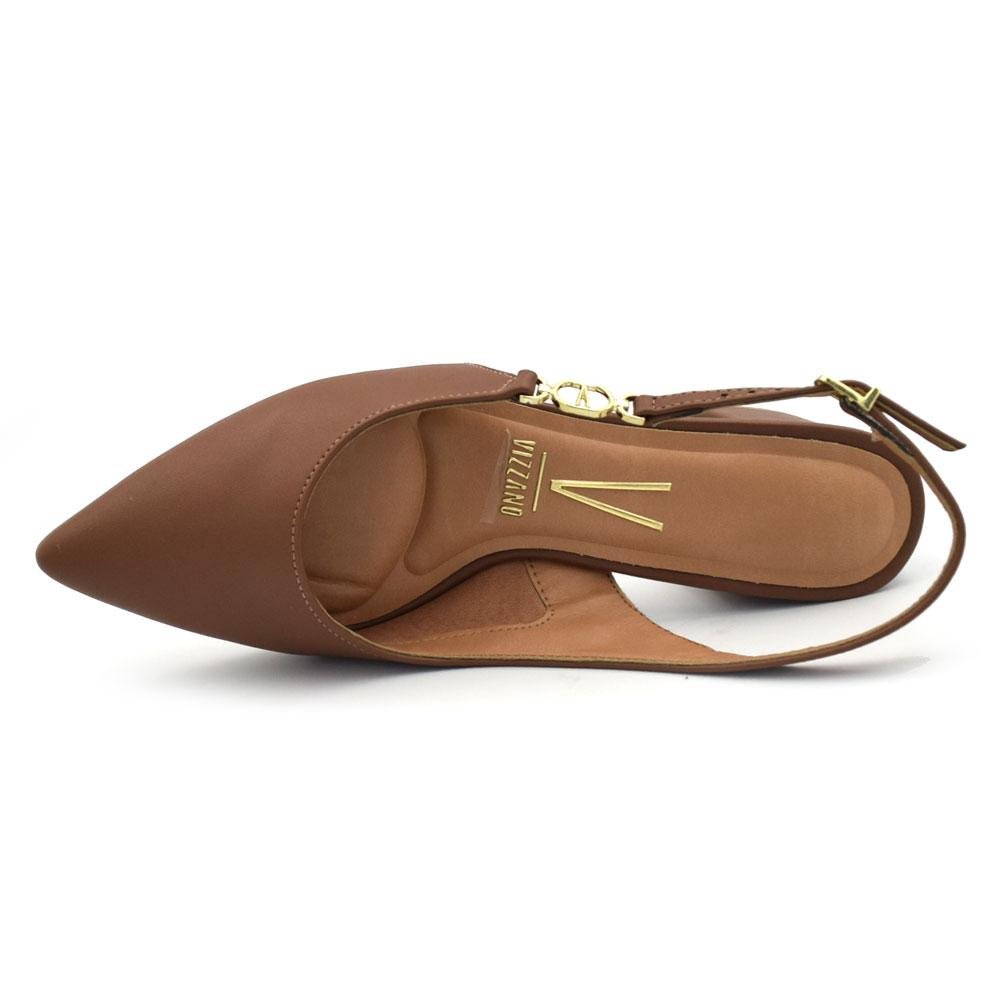 Scarpin de Salto Bloco Feminino Vizzano 1220.385.7286 Marrom 6