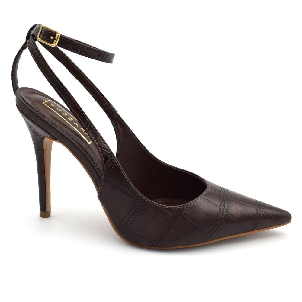 Scarpin de Salto Feminino Suzzara 71000-07 Marrom 3