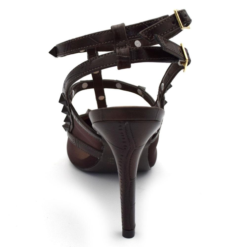 Scarpin de Salto Feminino Suzzara 21001-05 Marrom 4