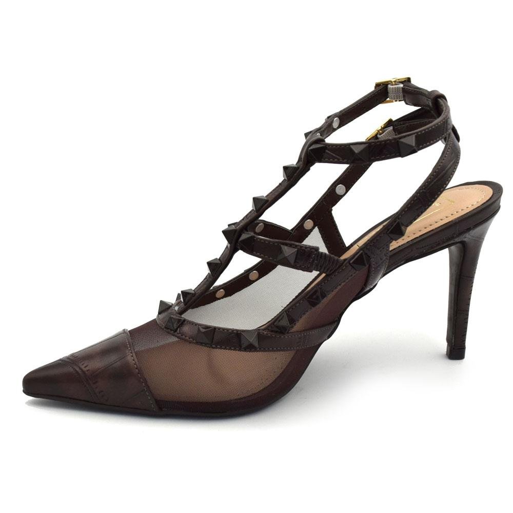 Scarpin de Salto Feminino Suzzara 21001-05 Marrom 5