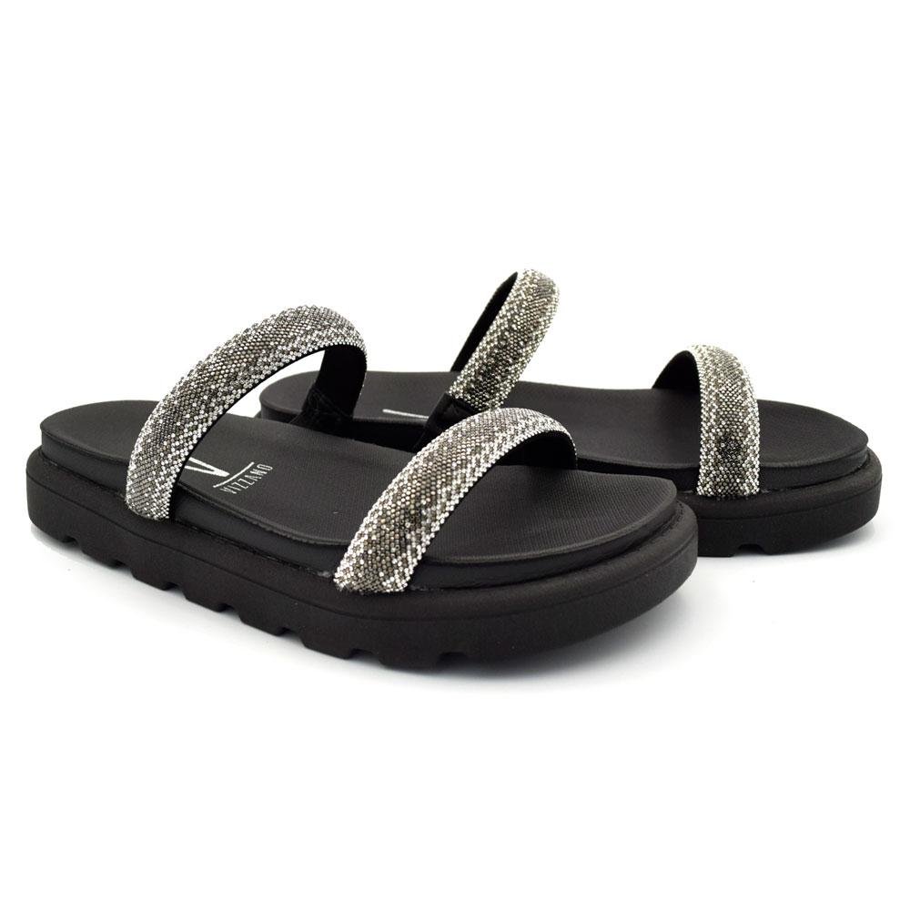 Papete Feminina Vizzano 6459.110.10719 Preto 2