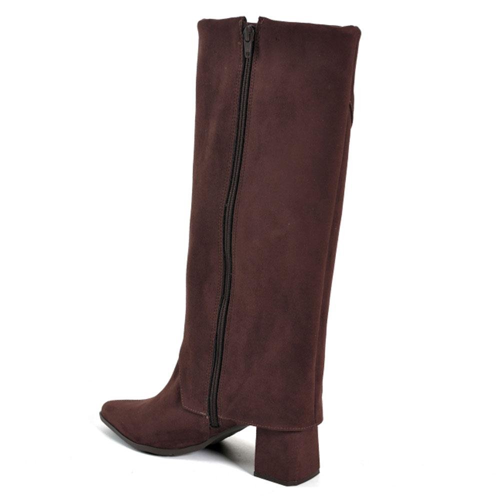 Bota de Lapela e Cano Alto Via Marte Marrom 4