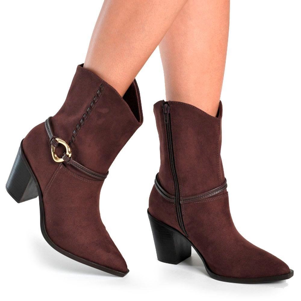 Bota Texana Feminina Via Marte Marrom 2