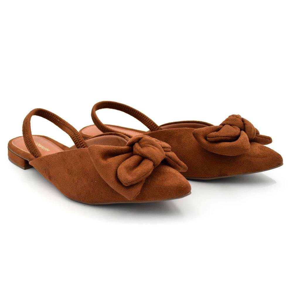 Sapatilha Slingback Feminina Cazzualen Marrom 2