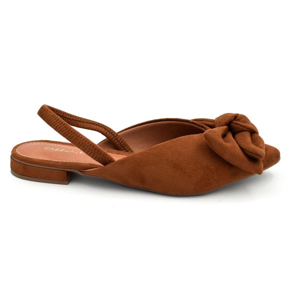 Sapatilha Slingback Feminina Cazzualen Marrom 3