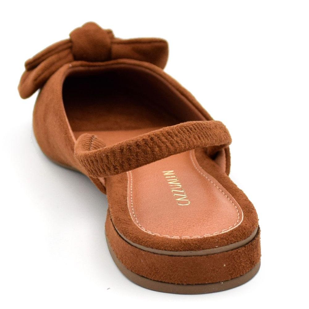Sapatilha Slingback Feminina Cazzualen Marrom 4