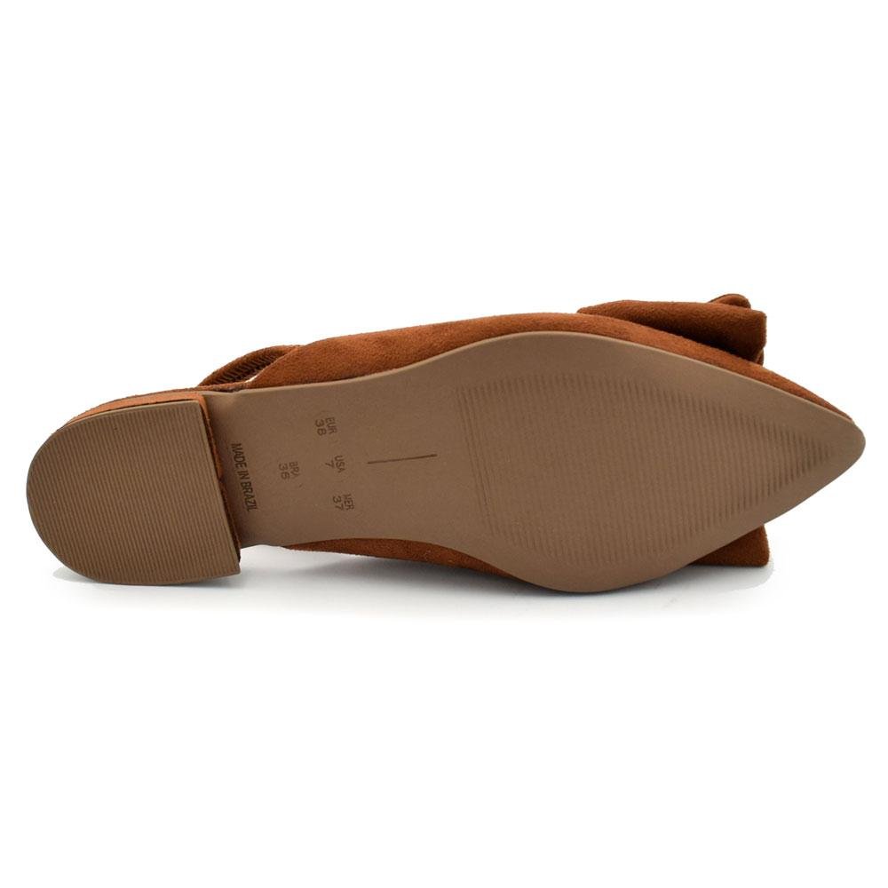 Sapatilha Slingback Feminina Cazzualen Marrom 7