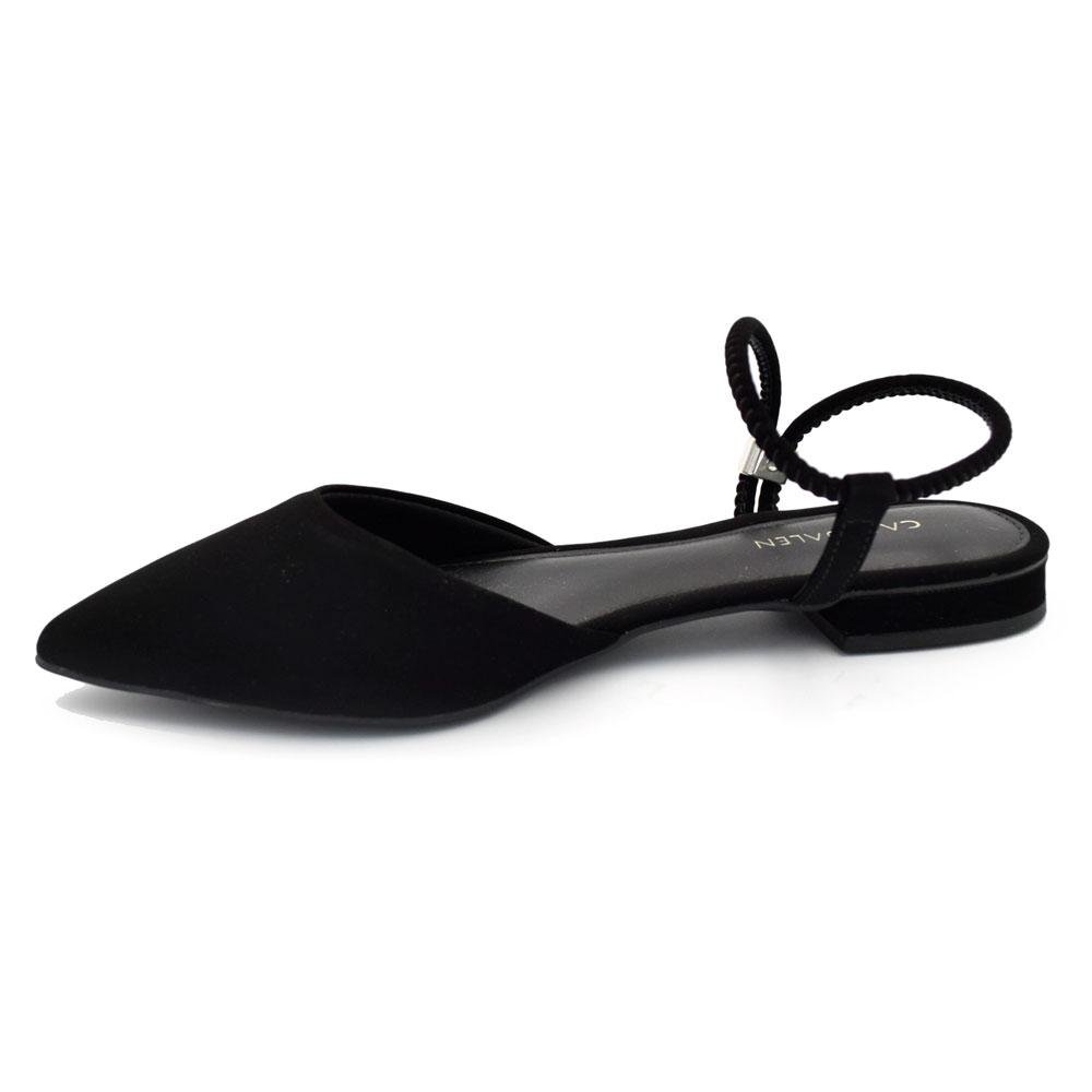 Sapatilha Slingback Feminina Cazzualen Preto 5
