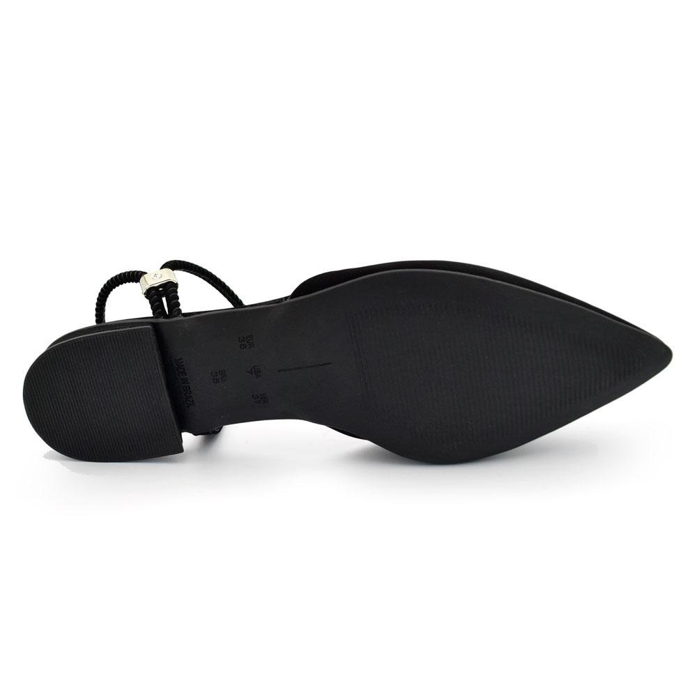 Sapatilha Slingback Feminina Cazzualen Preto 7